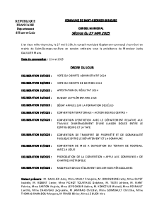 PV conseil municipal 27 mai 2025